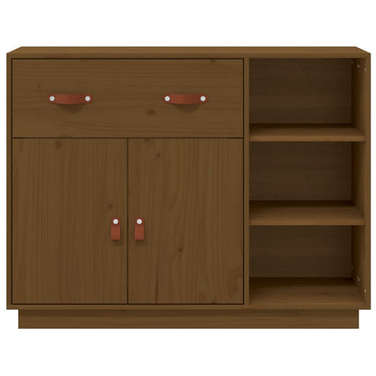 Sideboard Honigbraun 98,5x40x75 cm Massivholz Kiefer - Pazzar.ch
