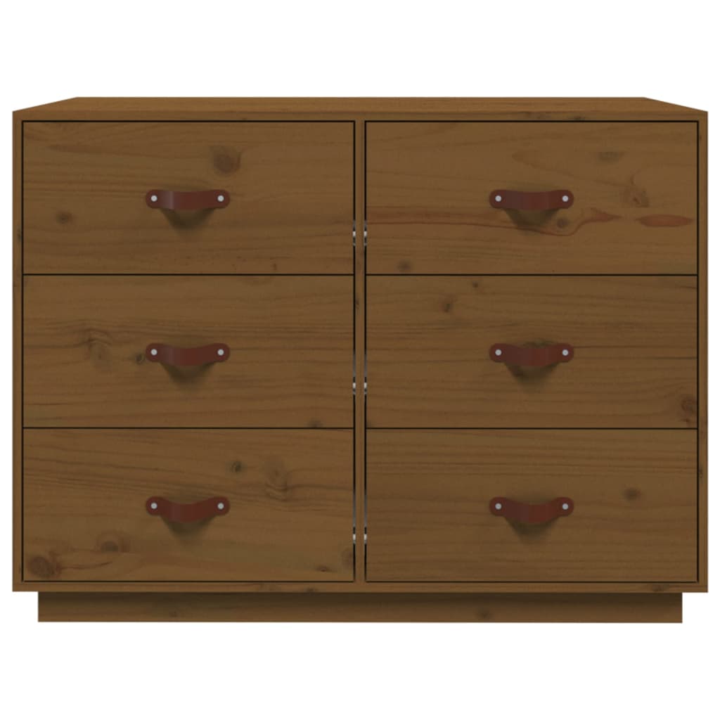 Sideboard Honigbraun 100x40x75 cm Massivholz Kiefer - Pazzar.ch