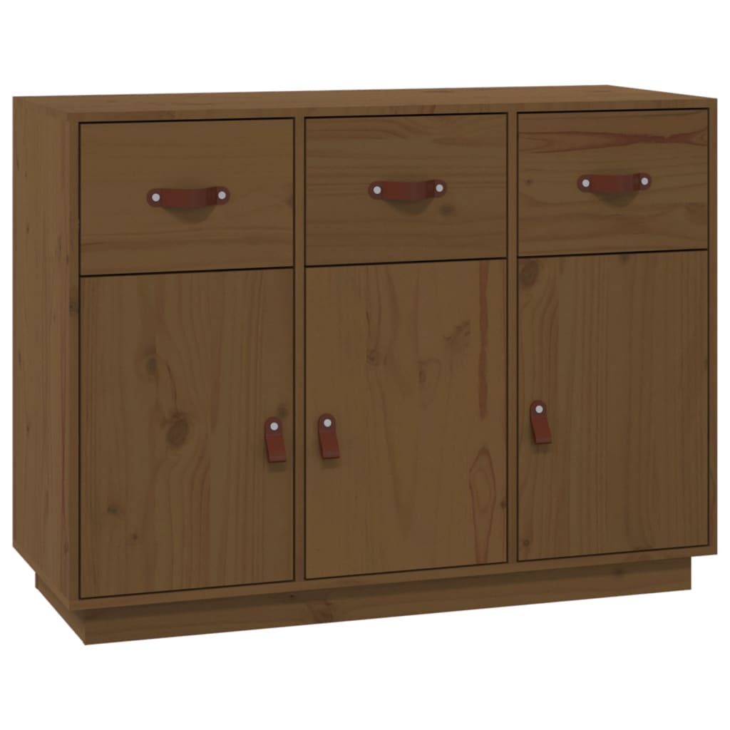 Sideboard Honigbraun 100x40x75 cm Massivholz Kiefer - Pazzar.ch
