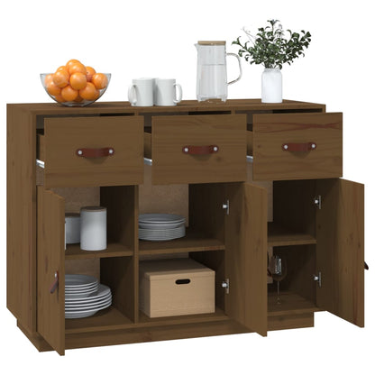 Sideboard Honigbraun 100x40x75 cm Massivholz Kiefer - Pazzar.ch