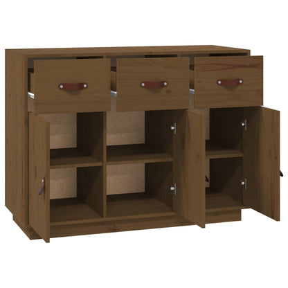 Sideboard Honigbraun 100x40x75 cm Massivholz Kiefer - Pazzar.ch
