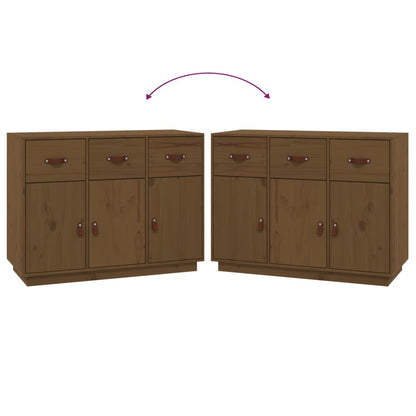 Sideboard Honigbraun 100x40x75 cm Massivholz Kiefer - Pazzar.ch