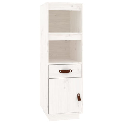Highboard Weiß 34x40x108,5 cm Massivholz Kiefer - Pazzar.ch