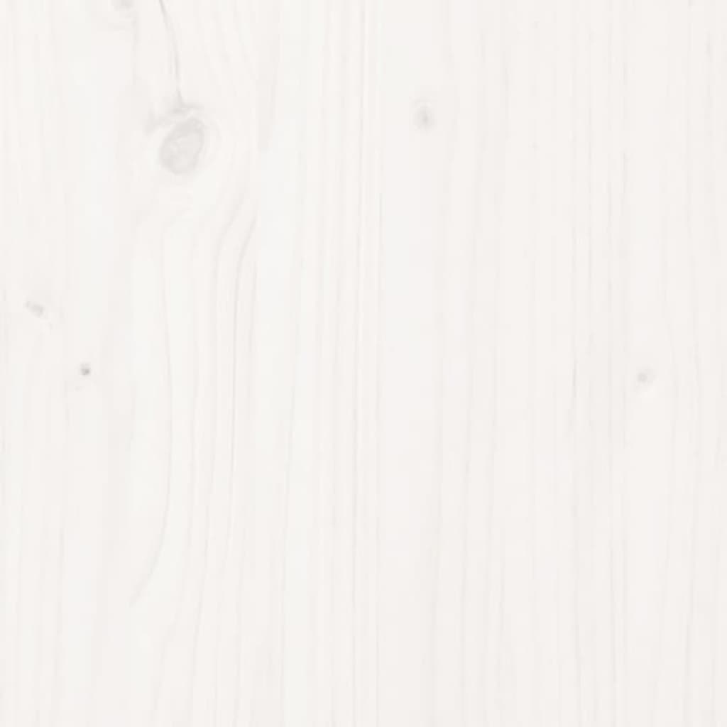 Highboard Weiß 34x40x108,5 cm Massivholz Kiefer
