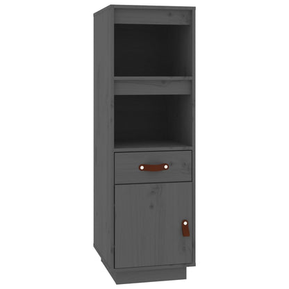 Highboard Grau 34x40x108,5 cm Massivholz Kiefer - Pazzar.ch