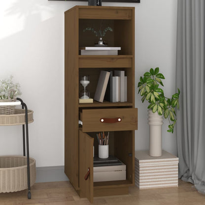 Highboard Honigbraun 34x40x108,5 cm Massivholz Kiefer - Pazzar.ch