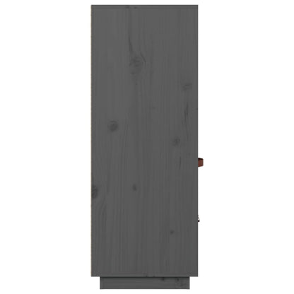 Highboard Grau 67x40x108,5 cm Massivholz Kiefer - Pazzar.ch