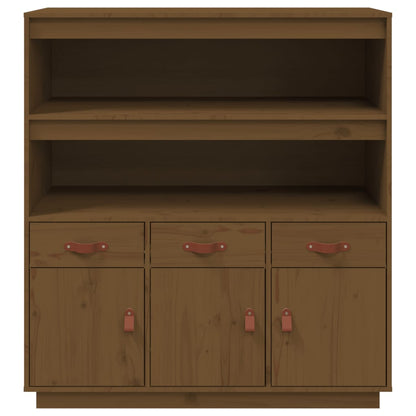 Highboard Honigbraun 100x40x108,5 cm Massivholz Kiefer - Pazzar.ch