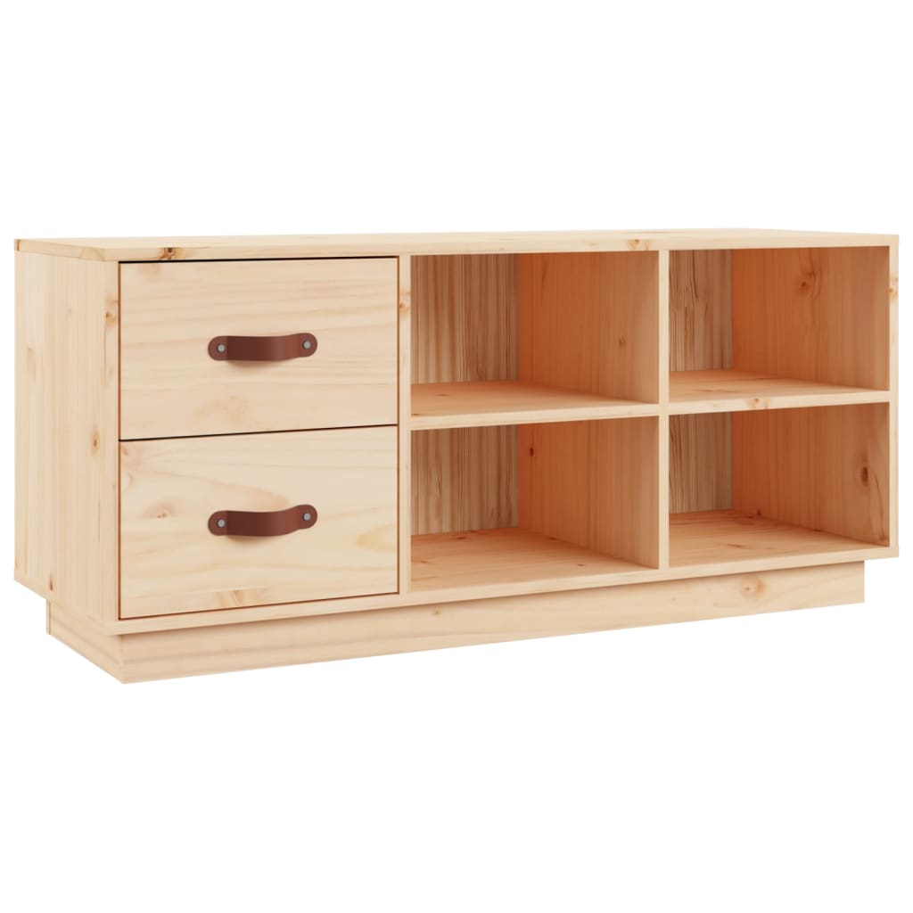 Schuhbank 100x34x45 cm Massivholz Kiefer - Pazzar.ch