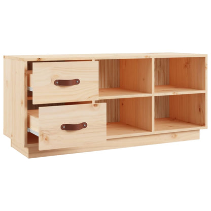 Schuhbank 100x34x45 cm Massivholz Kiefer - Pazzar.ch