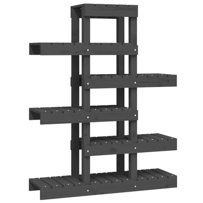 Pflanzenständer Grau 85x25x109,5 cm Massivholz Kiefer - Pazzar.ch