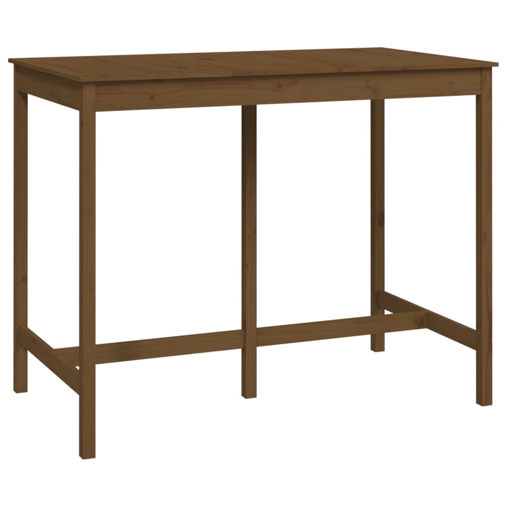 Bartisch Honigbraun 140x80x110 cm Massivholz Kiefer - Pazzar.ch