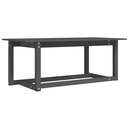 Couchtisch Grau 110x55x45 cm Massivholz Kiefer - Pazzar.ch