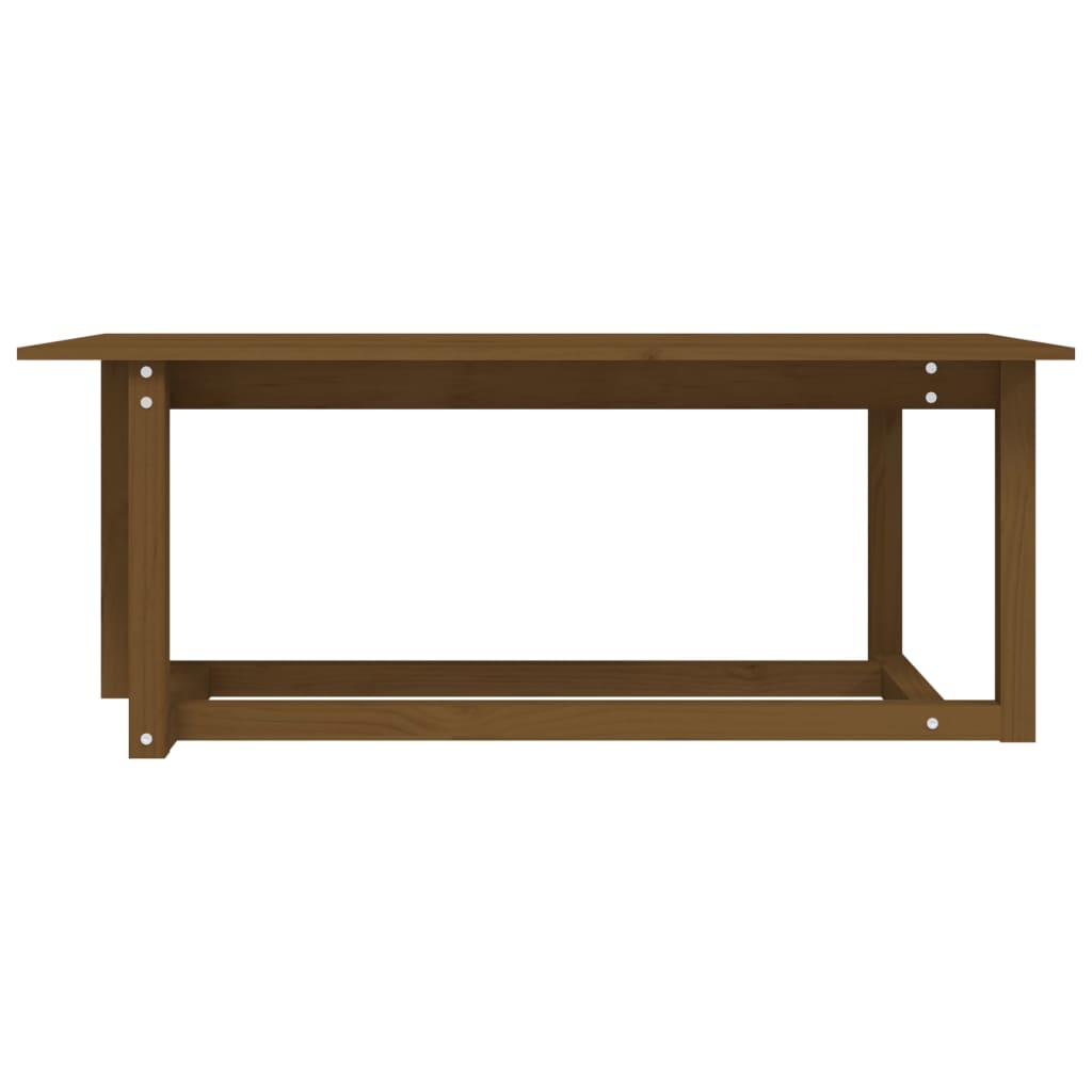 Couchtisch Honigbraun 110x55x45 cm Massivholz Kiefer - Pazzar.ch