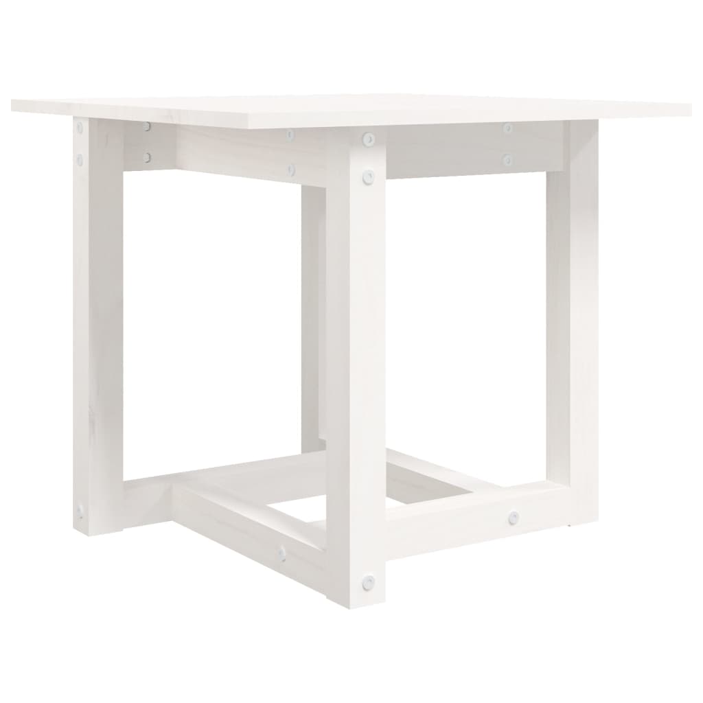 Couchtisch Weiß 50x50x45 cm Massivholz Kiefer - Pazzar.ch