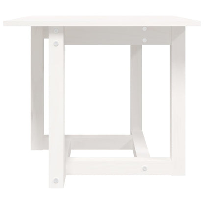 Couchtisch Weiß 50x50x45 cm Massivholz Kiefer - Pazzar.ch