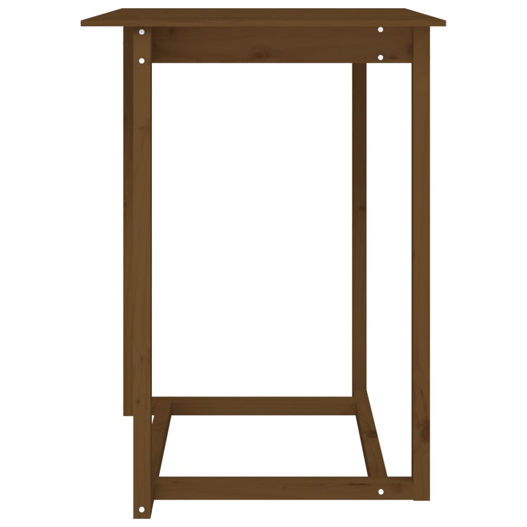 Bartisch Honigbraun 80x80x110 cm Massivholz Kiefer - Pazzar.ch