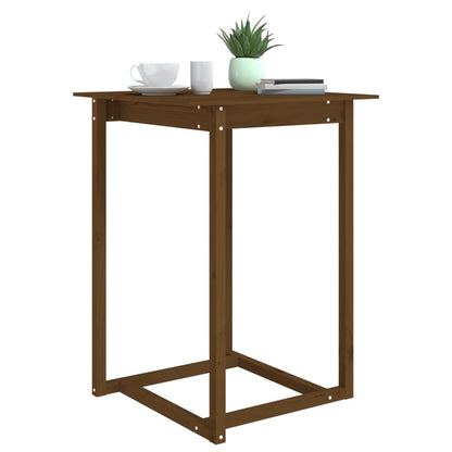 Bartisch Honigbraun 80x80x110 cm Massivholz Kiefer - Pazzar.ch