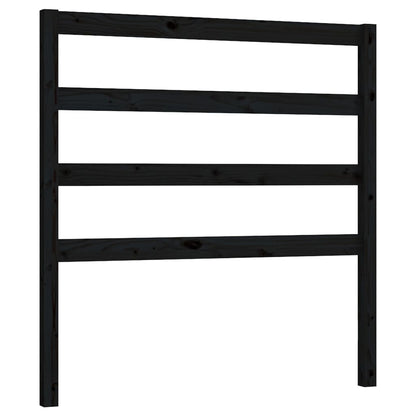 Kopfteil Schwarz 95x4x100 cm Massivholz Kiefer - Pazzar.ch