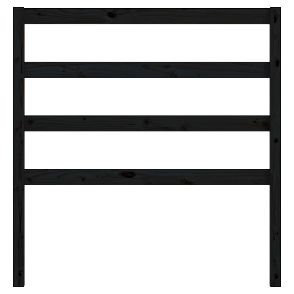 Kopfteil Schwarz 95x4x100 cm Massivholz Kiefer - Pazzar.ch
