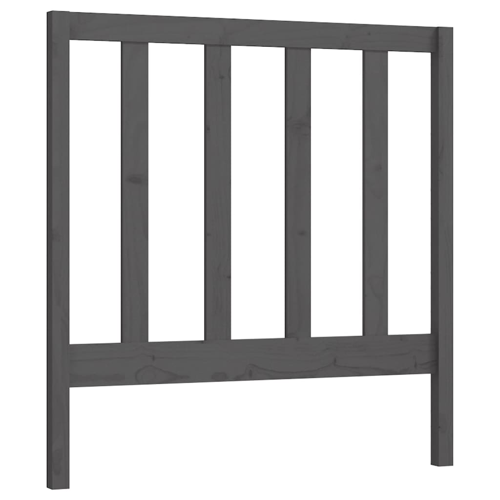 Kopfteil Grau 95x4x100 cm Massivholz Kiefer - Pazzar.ch