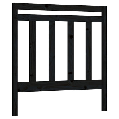 Kopfteil Schwarz 95x4x100 cm Massivholz Kiefer - Pazzar.ch