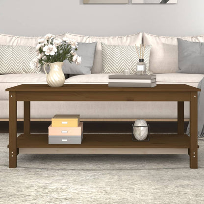 Couchtisch Honigbraun 110x55x45 cm Massivholz Kiefer - Pazzar.ch