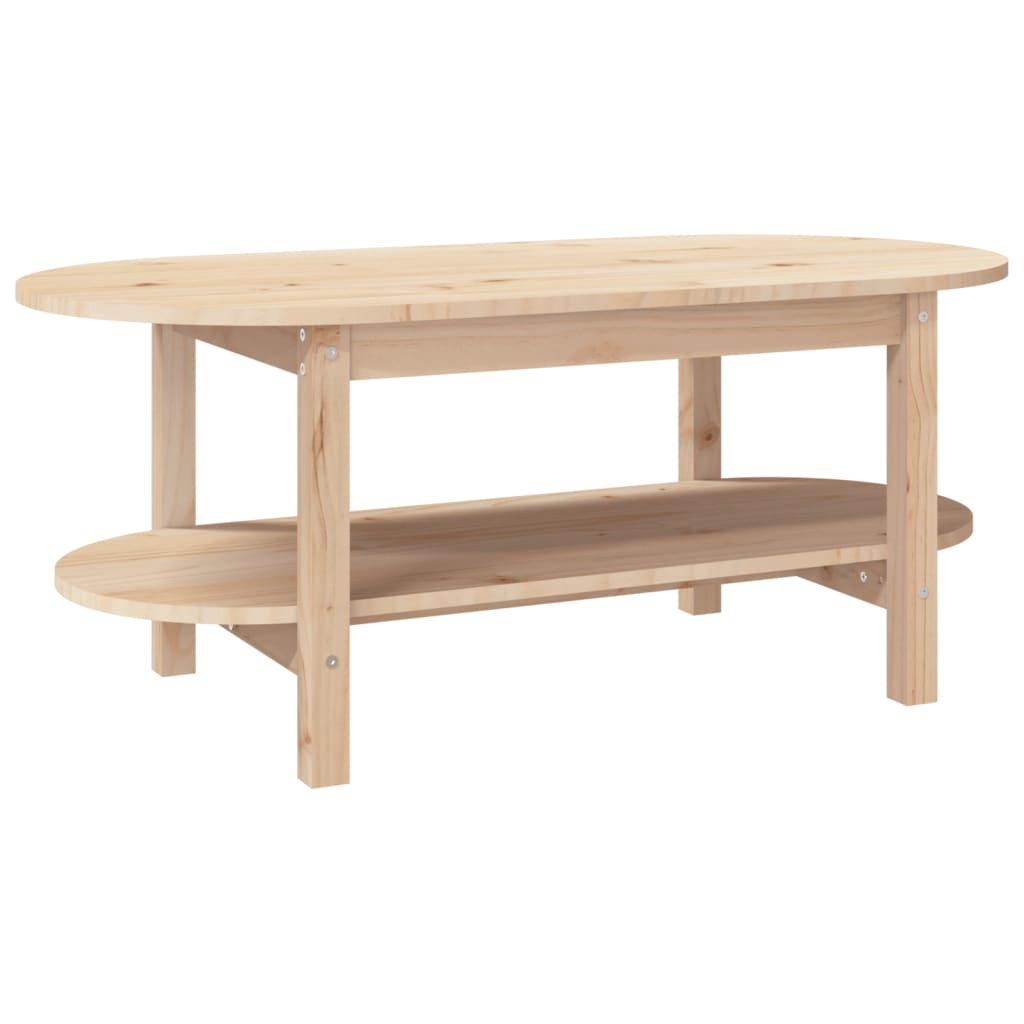 Couchtisch 110x55x45 cm Massivholz Kiefer - Pazzar.ch