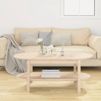 Couchtisch 110x55x45 cm Massivholz Kiefer - Pazzar.ch