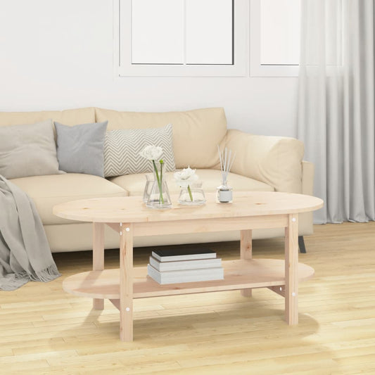Couchtisch 110x55x45 cm Massivholz Kiefer - Pazzar.ch