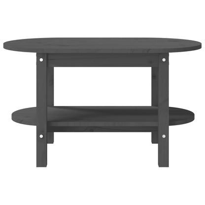 Couchtisch Grau 80x45x45 cm Massivholz Kiefer - Pazzar.ch