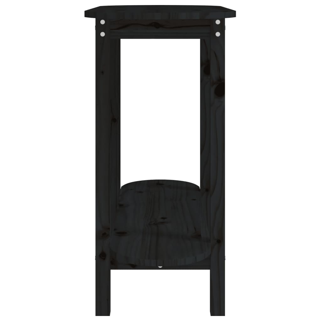 Konsolentisch Schwarz 110x40x80 cm Massivholz Kiefer - Pazzar.ch