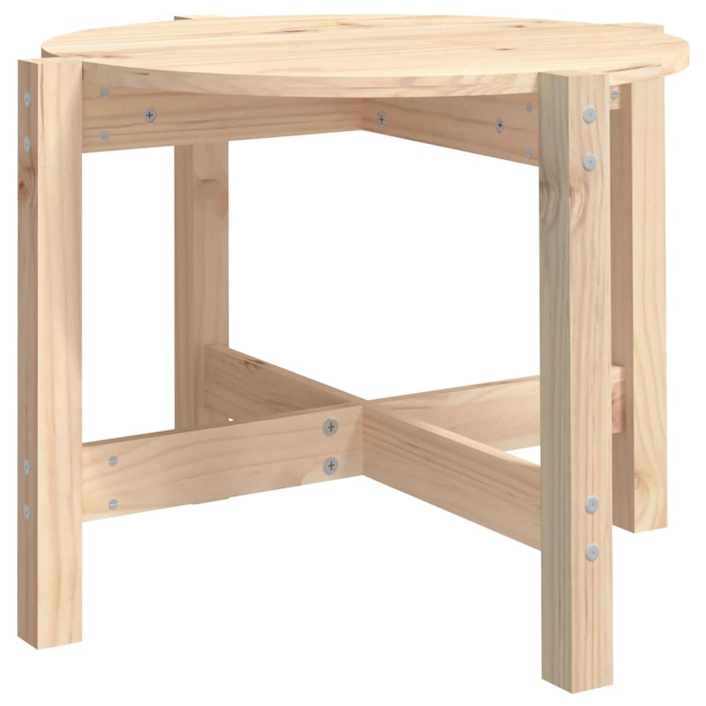 Couchtisch Ø 62,5x45 cm Massivholz Kiefer - Pazzar.ch