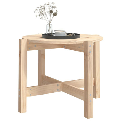 Couchtisch Ø 62,5x45 cm Massivholz Kiefer - Pazzar.ch