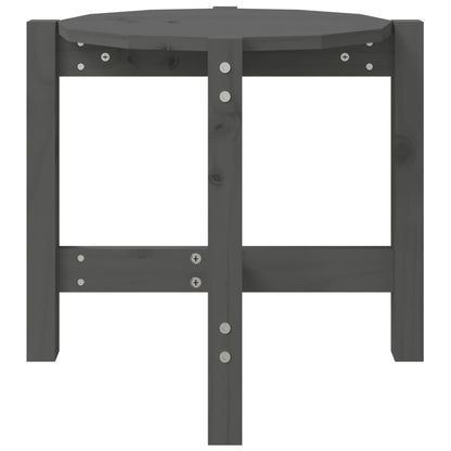 Couchtisch Grau Ø 52,5x45 cm Massivholz Kiefer - Pazzar.ch