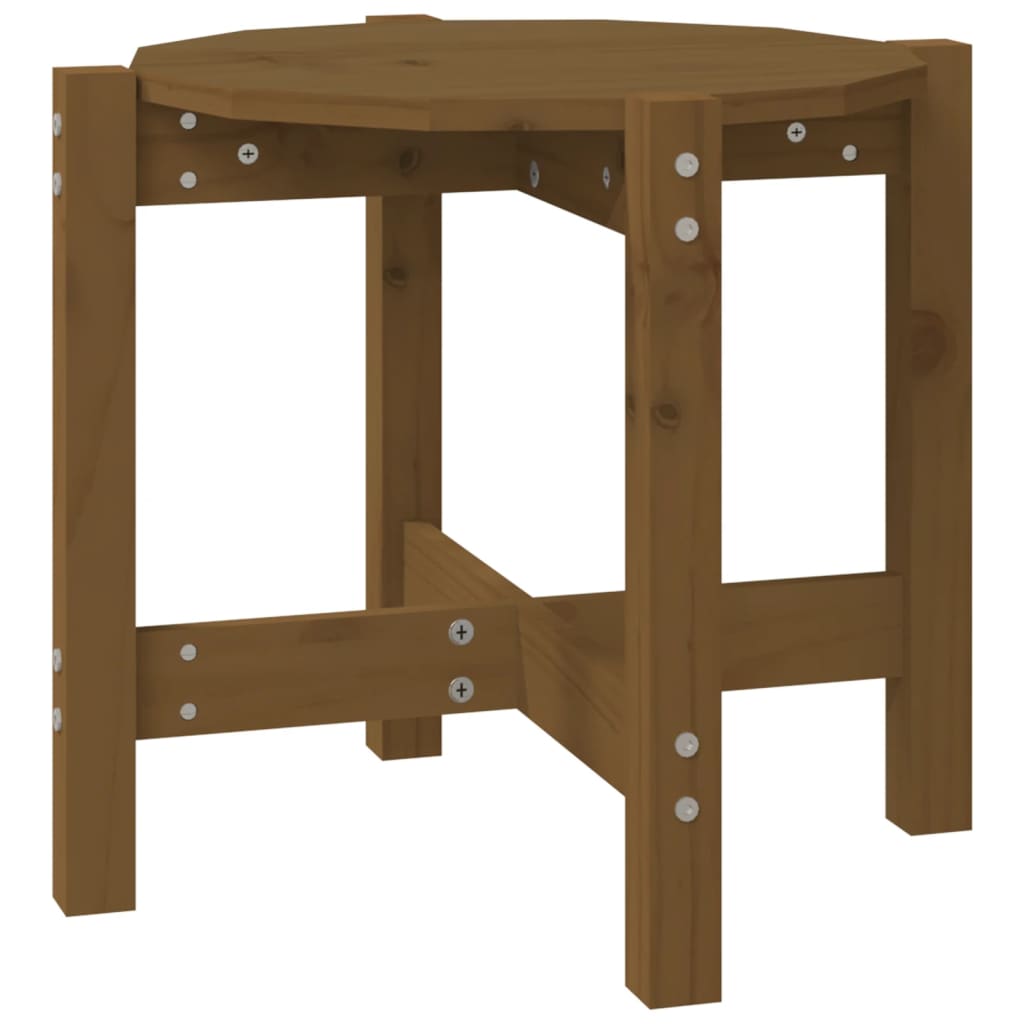 Couchtisch Honigbraun Ø 52,5x45 cm Massivholz Kiefer - Pazzar.ch