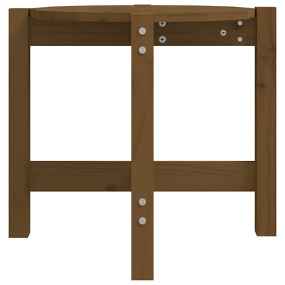 Couchtisch Honigbraun Ø 52,5x45 cm Massivholz Kiefer - Pazzar.ch