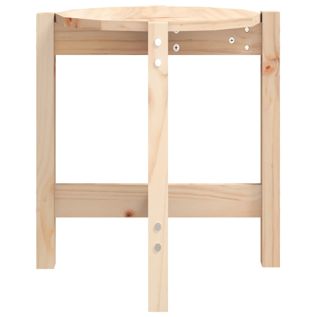 Couchtisch Ø 42,5x45 cm Massivholz Kiefer - Pazzar.ch