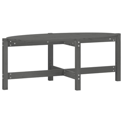 Couchtisch Grau 118x63x45 cm Massivholz Kiefer - Pazzar.ch