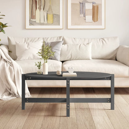 Couchtisch Grau 118x63x45 cm Massivholz Kiefer - Pazzar.ch