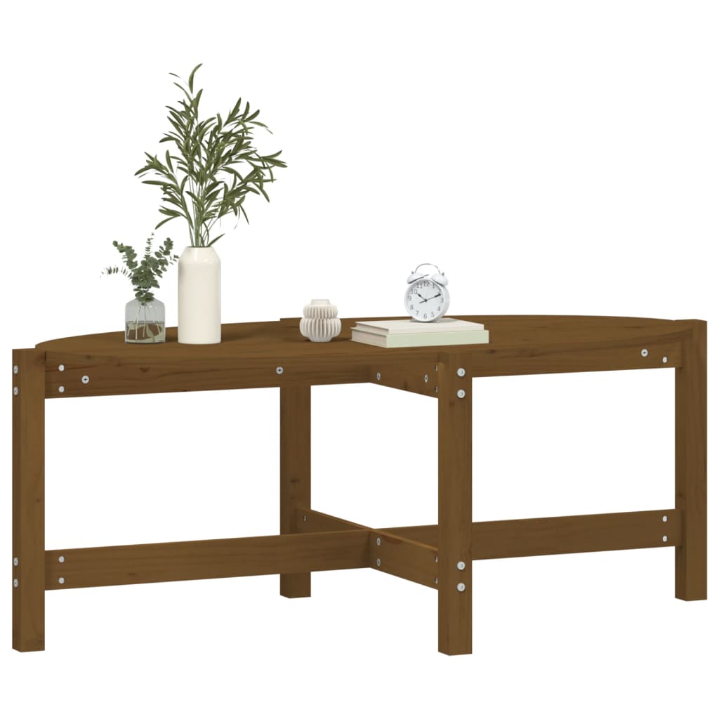 Couchtisch Honigbraun 118x63x45 cm Massivholz Kiefer - Pazzar.ch