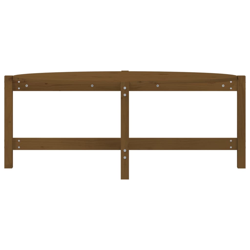 Couchtisch Honigbraun 118x63x45 cm Massivholz Kiefer - Pazzar.ch