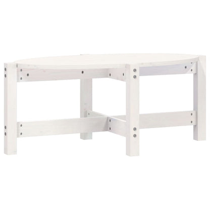 Couchtisch Weiß 87x48x35 cm Massivholz Kiefer - Pazzar.ch