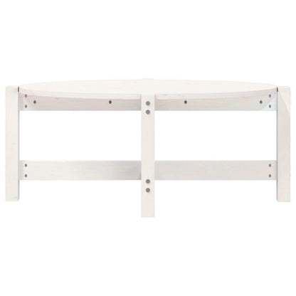 Couchtisch Weiß 87x48x35 cm Massivholz Kiefer - Pazzar.ch