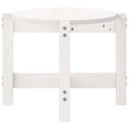 Couchtisch Weiß 87x48x35 cm Massivholz Kiefer - Pazzar.ch