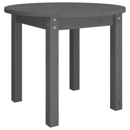 Couchtisch Grau Ø 55x45 cm Massivholz Kiefer - Pazzar.ch