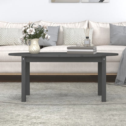 Couchtisch Grau 110x55x45 cm Massivholz Kiefer - Pazzar.ch