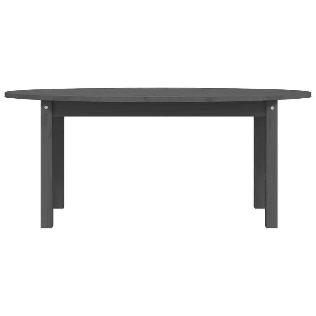 Couchtisch Grau 110x55x45 cm Massivholz Kiefer - Pazzar.ch