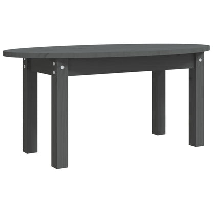 Couchtisch Grau 80x40x35 cm Massivholz Kiefer - Pazzar.ch