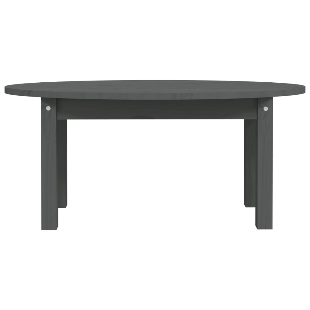 Couchtisch Grau 80x40x35 cm Massivholz Kiefer - Pazzar.ch
